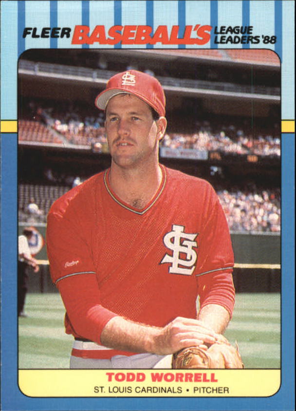 1988 Fleer League Leaders Baseball Cards       044      Todd Worrell